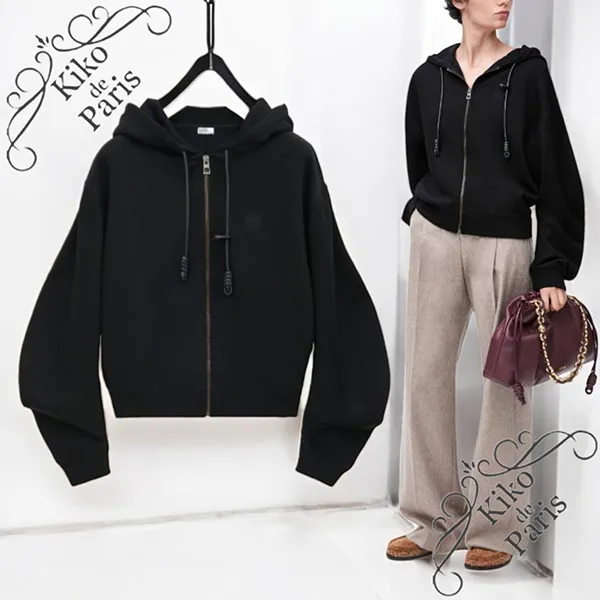 【新デザイン】ロエベ コピー フラメンコ コットン フーディー ジップアップ S359Y24X43-1100