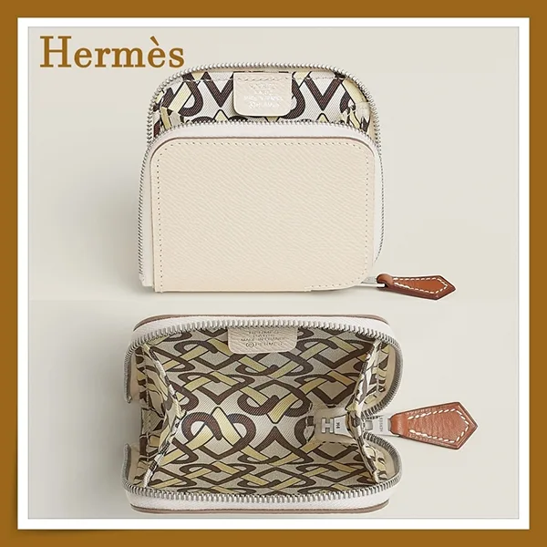 格安【エルメス コピー】 シルク柄に上質レザー☆人気 SilkIn コインケース H087091CK