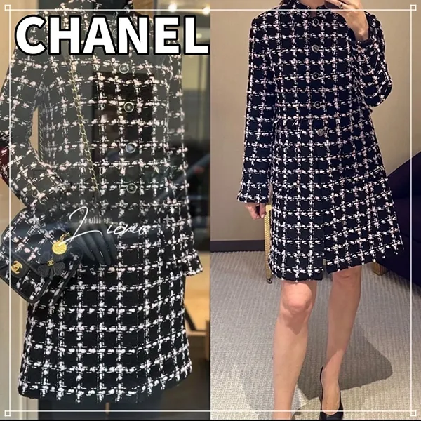 素敵な唯一無二の品格 シャネル ツイード コート コピー ジャケット アウター P80418-V72615-U2618