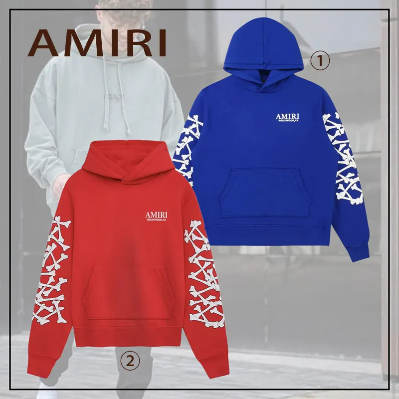 アミリ 偽物 Stacked Bones スウェット パーカー 2色 am2015215