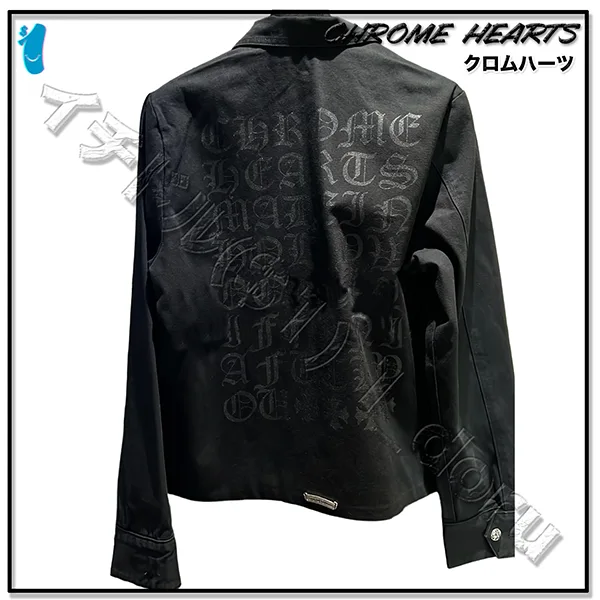 +クロムハーツ+ レター デニム ジャケット JACKET DAGGER ZIP 25918