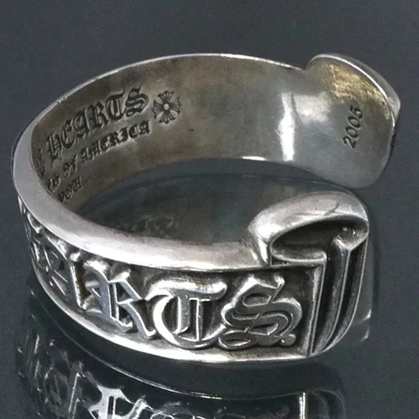 大人気!!新色!!クロムハーツ スロールラベル バングル コピー シルバー ch2591025