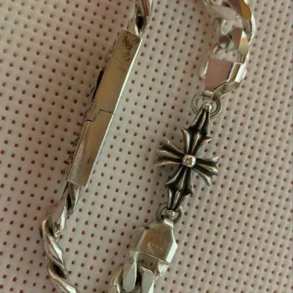 氷室京介 × クロムハーツ(ダイヤ入り)シルバーブレスレット (カスタム)ch2591024