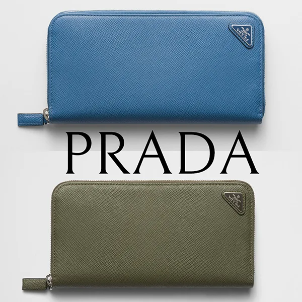 激安価格！海外限定色 プラダ サフィアーノ 長財布 コピー メンズ ロゴ 2ML317