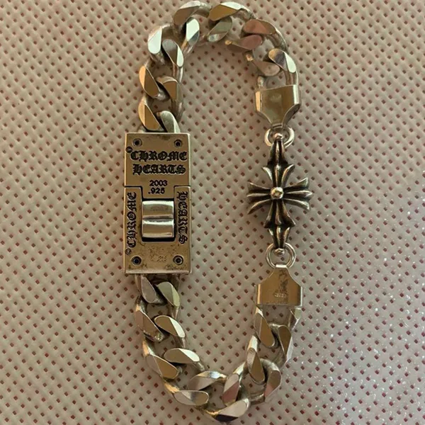 氷室京介 × クロムハーツ(ダイヤ入り)シルバーブレスレット (カスタム)ch2591024