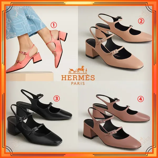 選べるお色気品漂う美脚【エルメス】Jackie 50 パンプス 偽物 H242041Z