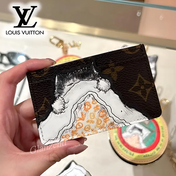 【スマートに持ち歩く♪】ルイヴィトン カードケース パチモン M15155