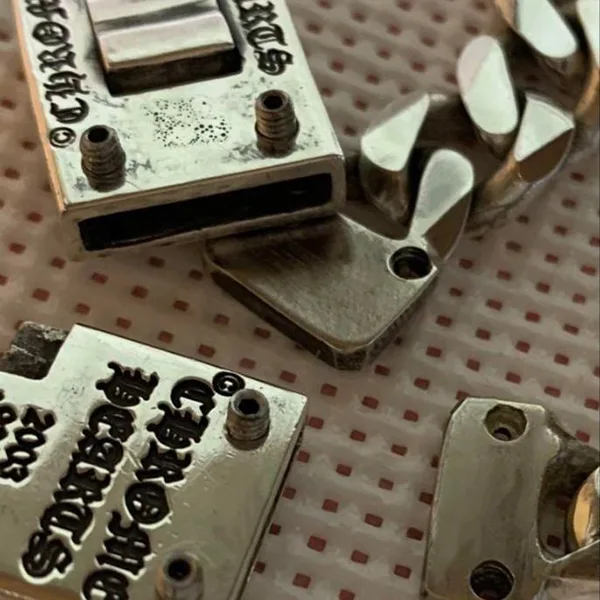 氷室京介 × クロムハーツ(ダイヤ入り)シルバーブレスレット (カスタム)ch2591024