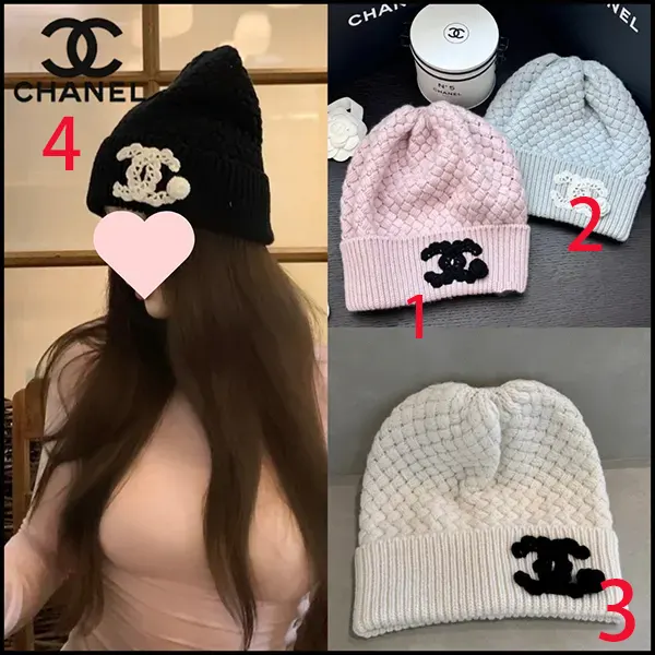 シャネル ロゴ レース編み ニット帽 コピー AAB133 B20782 U1605