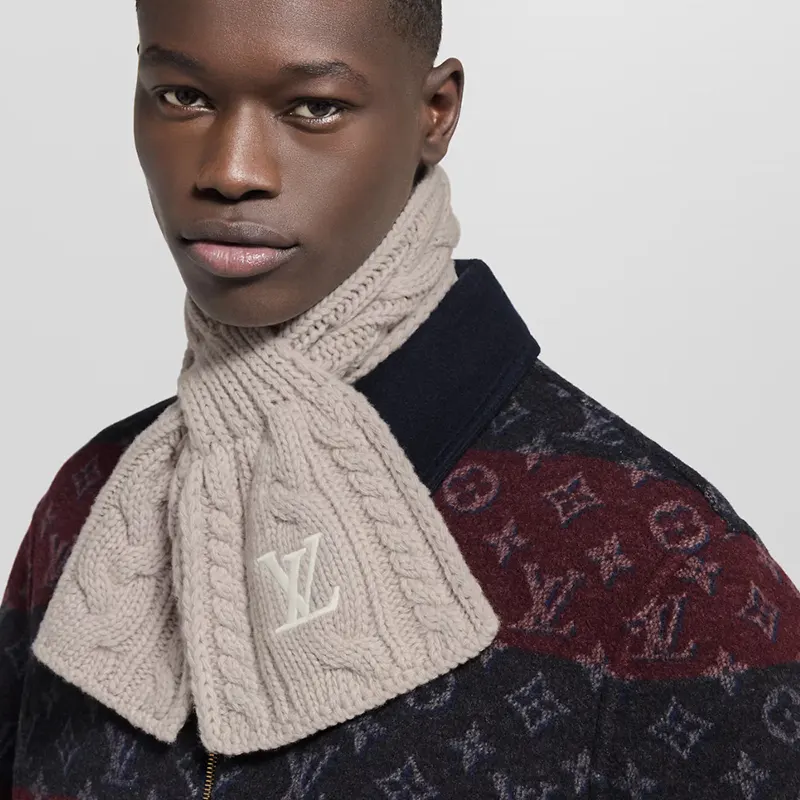 ルイヴィトン スーパーコピー ニットマフラー ロゴ刺繍入り 3色 M96754