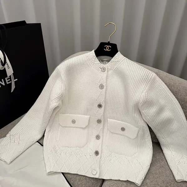 争奪戦☆シャネル ココマークボタン ロングカーデ P79195 K11406 AW005