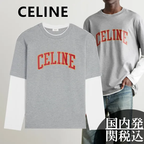 セリーヌ ロングスリーブ Tシャツ 偽物 / コットンジャージー ce251002