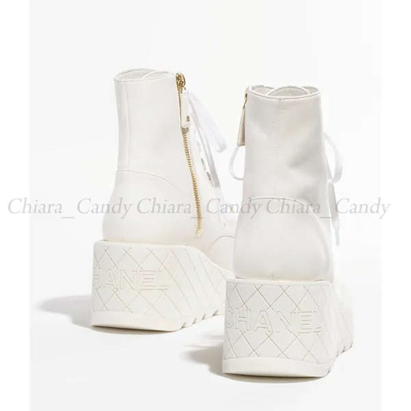 シャネル ラムスキン 偽物 コンバットブーツ / 2色 cc251027