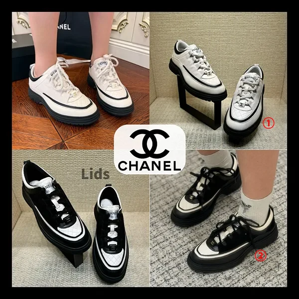 新色登場！【白黒コンビ大人の厚底カジュアル】シャネル スニーカー パロディ G46258-B21627