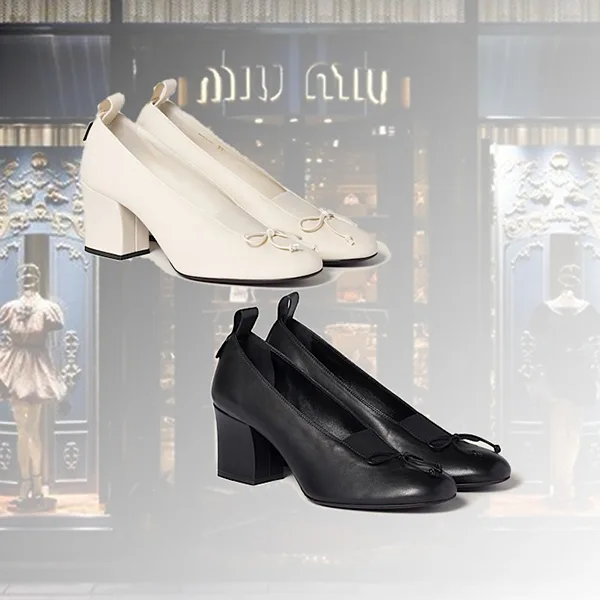 レプリカミュウミュウ エラン ナッパレザー パンプス 偽物 5I551E_038