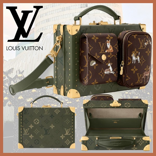 【お洒落★】【唯一無二のデザイン】ルイヴィトン サワガニ・トランク ショルダーバッグ スーパーコピー M26615