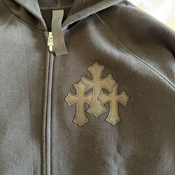 【かわいくて上品♪】クロムハーツ ワイノットパーカー コピー 黒 c15111804