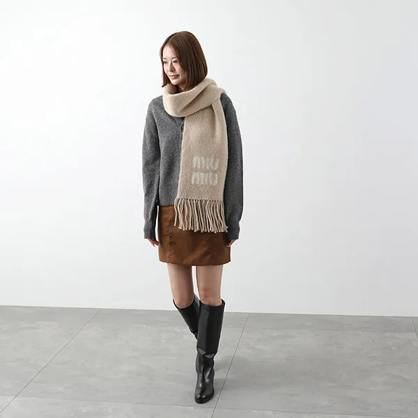 激安価格!ミュウミュウ マフラー スーパーコピー 5FS062 2CQD モヘアブレンド c25103116