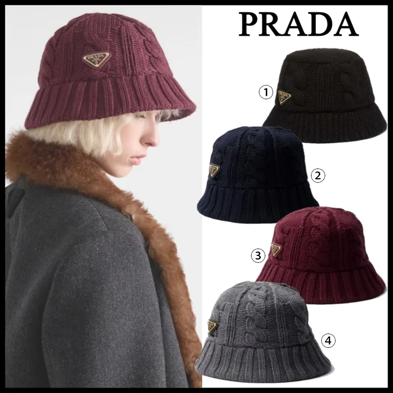 プラダ ウール バケットハット 4色 pld844588