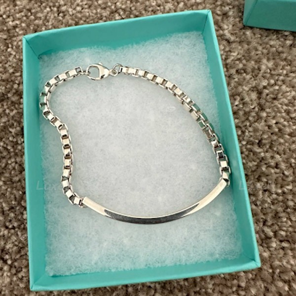 【新デザイン】ティファニー ベネチアン リンク ID ブレスレット コピー 男女兼用 c25111817