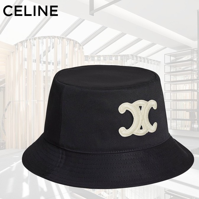 【セリーヌ偽物】トリオンフ バケットハット / コットンギャバジン 2AUE5968P.38NO