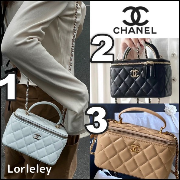 シャネル 付録 バッグ コピー ヴァニティ チェーン トップハンドル バッグ AP2199
