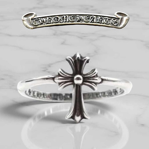 人気アイコン！即発送クロムハーツ バブルガム クロス リング コピー c25111816