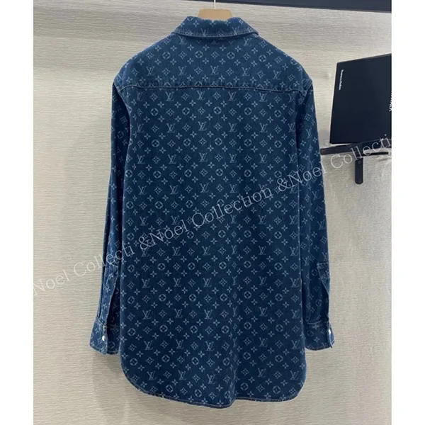 【1枚でサマになる】ルイヴィトン モノグラム デニムシャツ 1AI192