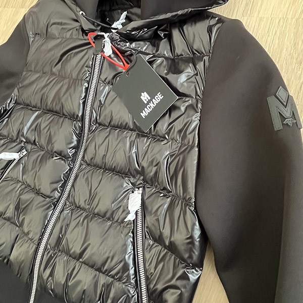 口コミ異素材組み合わせ【マッカージュ】Ramona ラモーナ ジャケット 偽物 c25103104