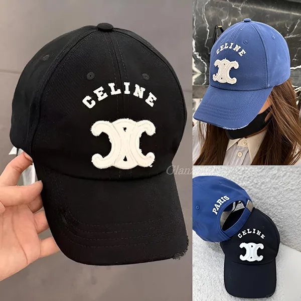 【セリーヌ】トリオンフ コットン キャップ★クールに決まる★AA0AG0F82