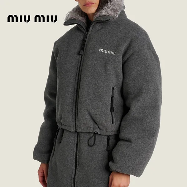 【即発】ミュウミュウ フリース ダウンジャケット｜ML1147｜