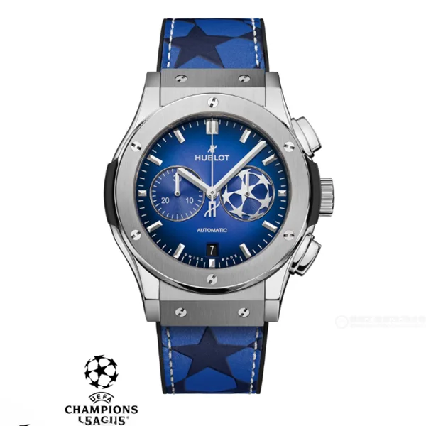 ☆超人気☆ウブロ クラシック・フュージョン 偽物 クロノグラフ UEFA チャンピオンズリーグ チタニウム 541.NX.5170.VR.UCL 25