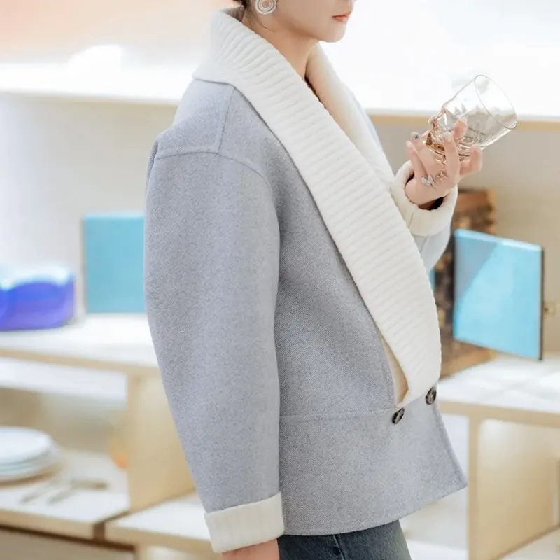 パロディルイヴィトン カシミヤ ショールカラー コート 1AIQVD