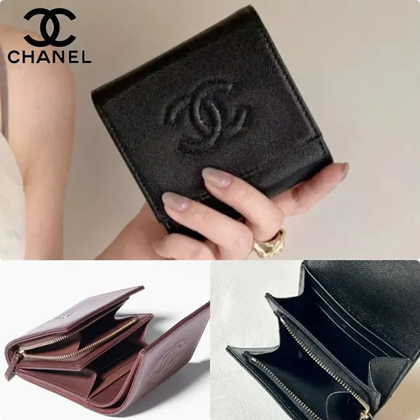選べるお色シャネル スモール フラップ ウォレット AP4709