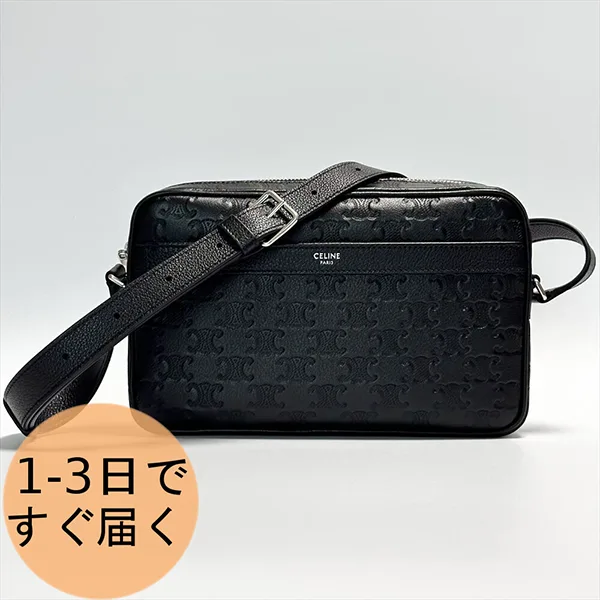 セリーヌ メンズ ミディアム メッセンジャー バッグ 偽物 トリオンフ 117003FS3