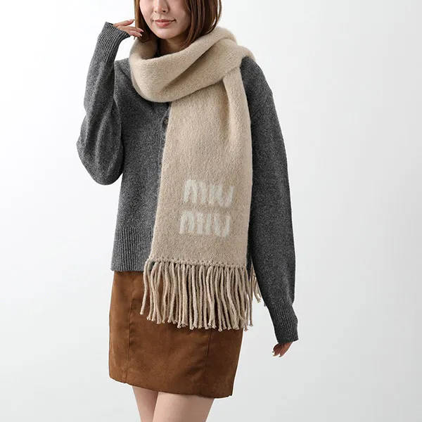 激安価格!ミュウミュウ マフラー スーパーコピー 5FS062 2CQD モヘアブレンド c25103116