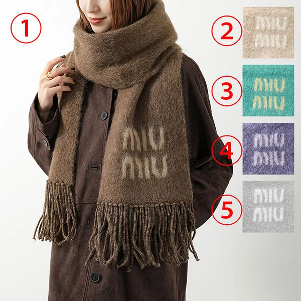 激安価格!ミュウミュウ マフラー スーパーコピー 5FS062 2CQD モヘアブレンド c25103116