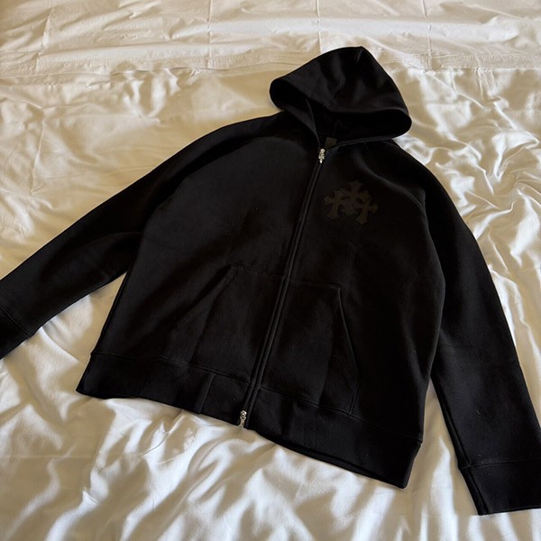 【かわいくて上品♪】クロムハーツ ワイノットパーカー コピー 黒 c15111804