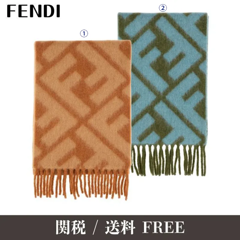 フェンディ オーバーサイズスカーフ マフラー 2色 fd21365