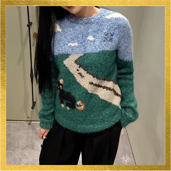 ロエベ Louis Wains コピー コラボ ウール gc251113