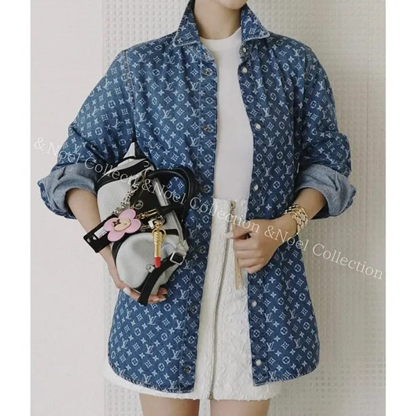 【1枚でサマになる】ルイヴィトン モノグラム デニムシャツ 1AI192