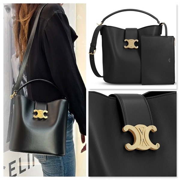 ＊即発可能＊セリーヌ コピー ミディアム バケット ルイーズ / ブラック 116613FX9.38NO