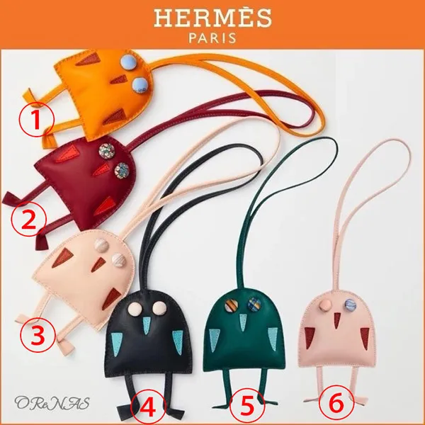 【愛らしい見た目に欲しくなる♪】エルメス 偽物 Hibouton charm H1107448 92