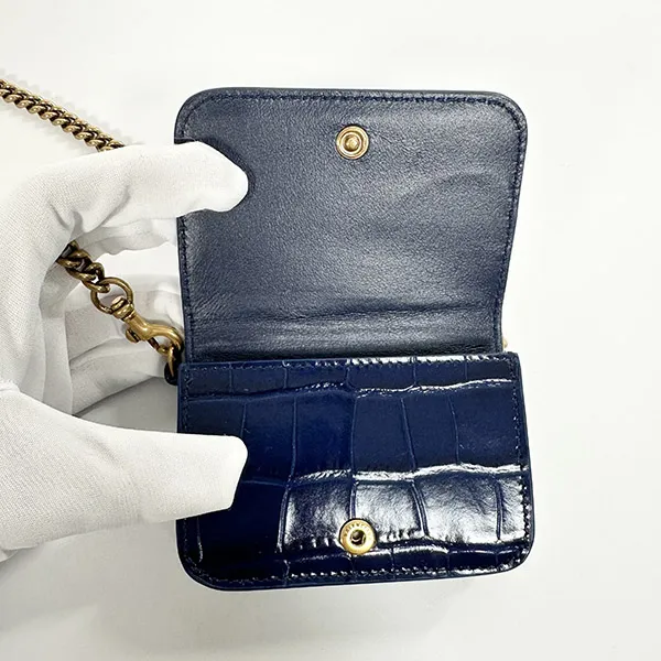 最安値挑戦【国内即発】バレンシアガ コピー/CASH クロコ チェーン付き三つ折り財布 6181451LRRM4623