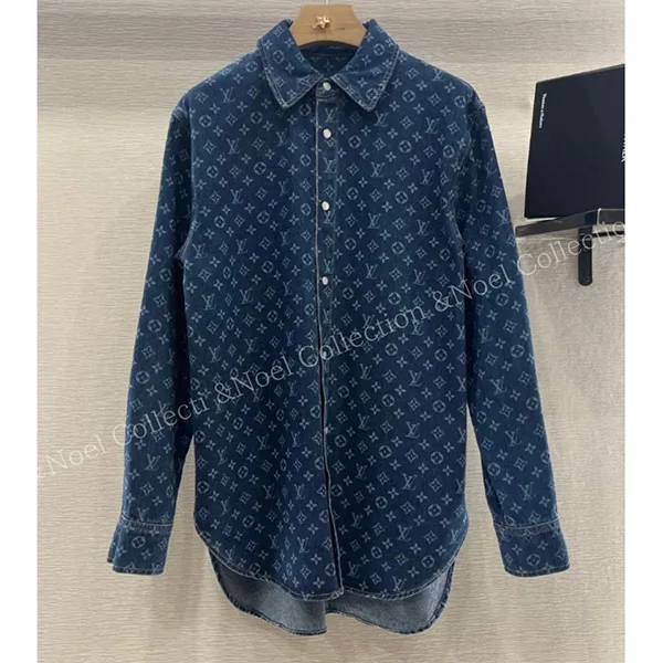 【1枚でサマになる】ルイヴィトン モノグラム デニムシャツ 1AI192