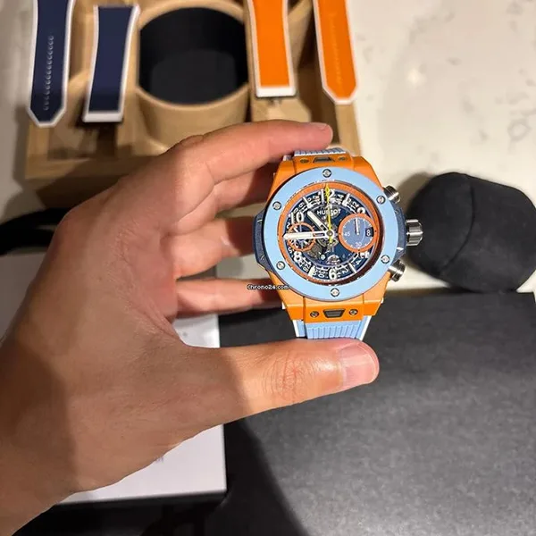 レプリカウブロ ビッグ・バン パチモン ウニコ 2025 Unico Summer 42mm オレンジセラミック 441.ES.5199.RX