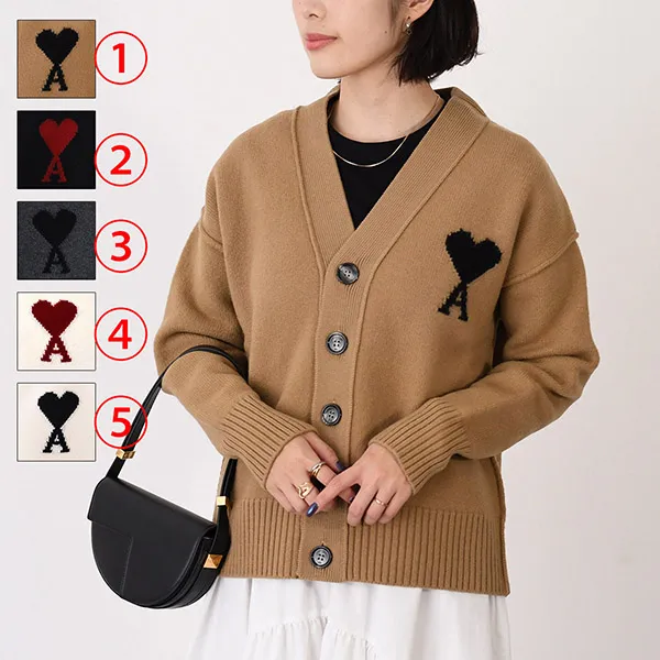 【国内即発】アミ パリス 偽物 ALEXANDRE MATTIUSSI Ami De Coeur ニット UKC367 018