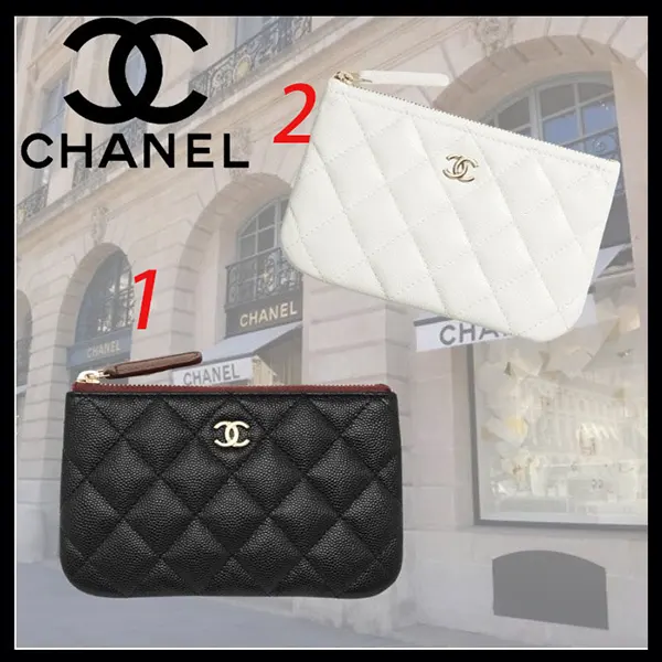 《大人気》シャネル  クラシック スモール ジップ ポーチ AP4020 Y33352 C3906