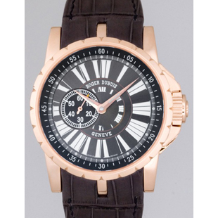 ロジェデュブイ ロジェデュブイ エクスカリバー EX45 77 50 00/0AR01/B RG/グレー皮 世界限定88本 グレー