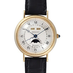 ブレゲコピー クラシック トリプルカレンダー ムーンフェイズ  新品 メンズ シルバー356451